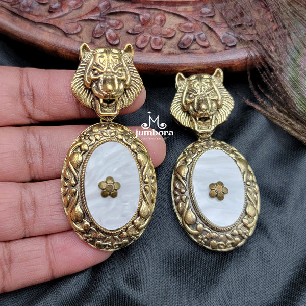 Sabyasachi Inspired MOP AD Zircon Victorian Earring