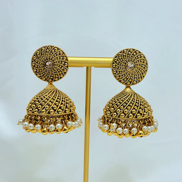 Spiral Anitque Gold Alike Jhumka