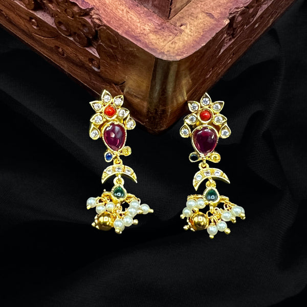 Navaratna AD Zircon Necklace Set